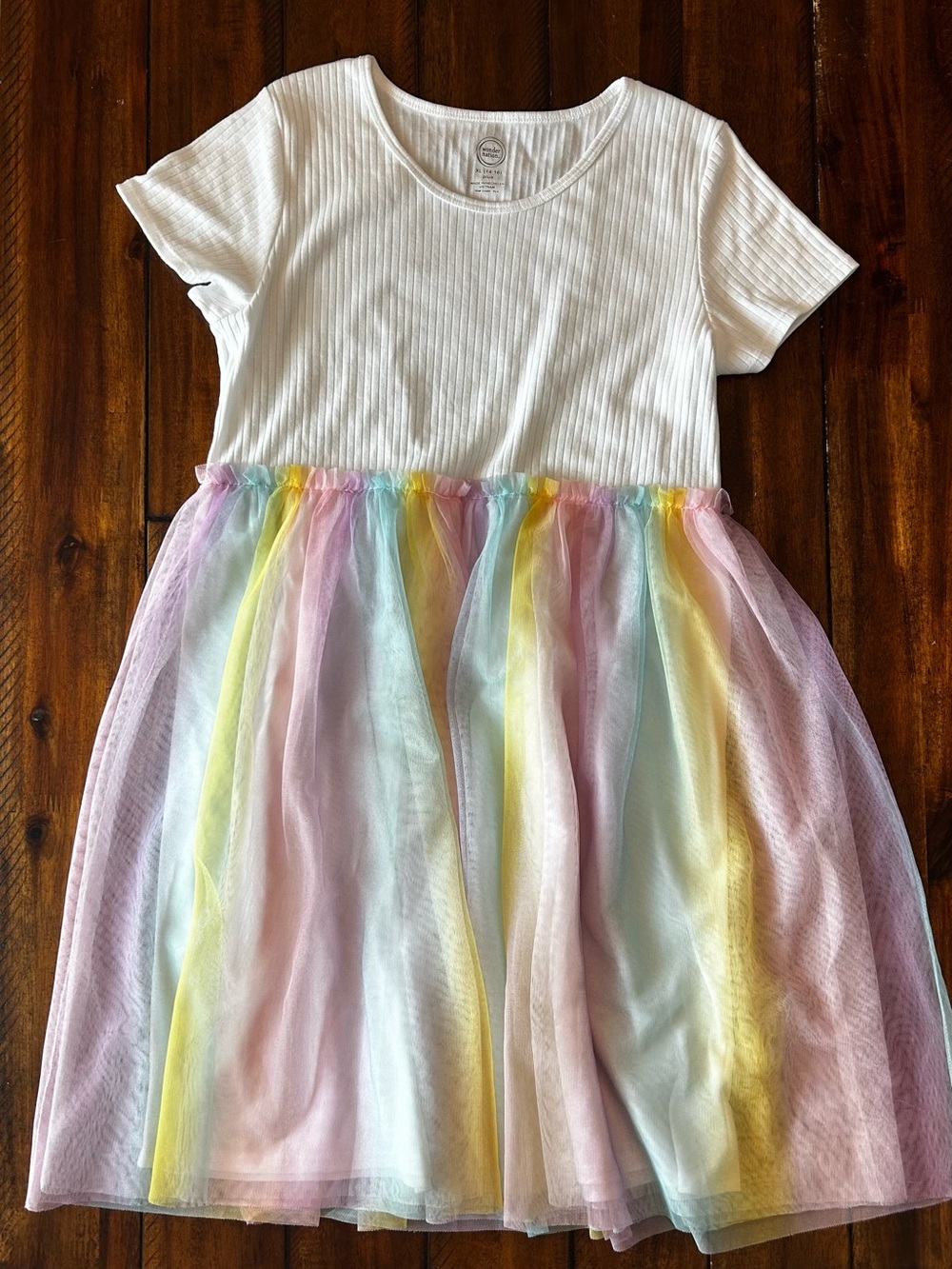 wonder nation White Ribbed Dress